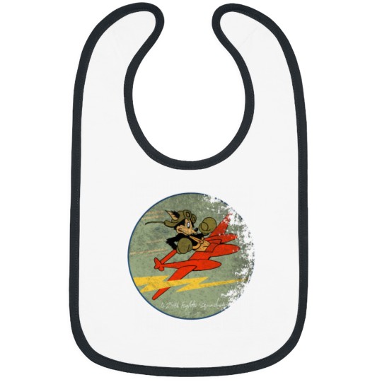 Discover 428th Fighter Squadron  WWII Patch  Distressed Design Bibs