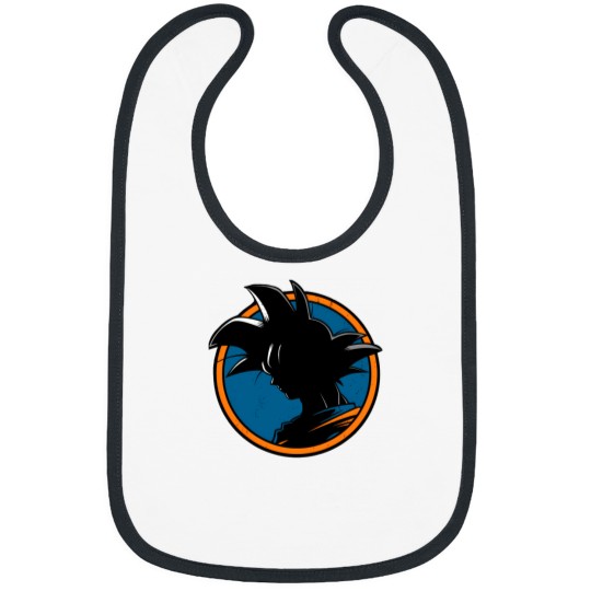 Discover Son Goku Dragon Ball Akira Toriyama Logo Silhouette 1 Bibs