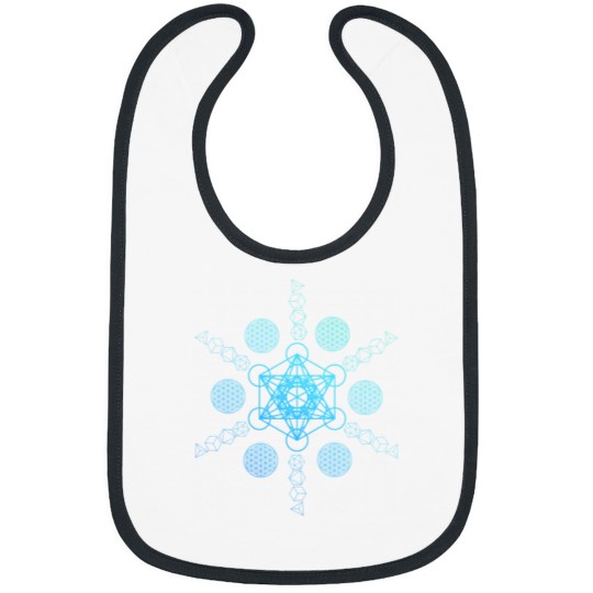 Discover Metatron's Cube Platonic Solids Essential Bibs