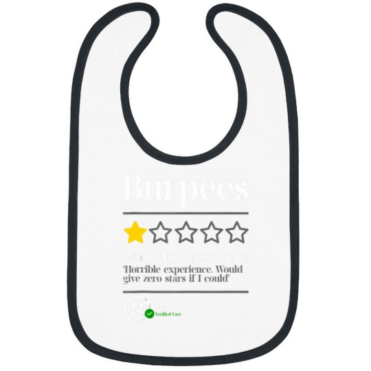 Discover Burpees Do Not Recommend 1 Star Rating Funny Gym Workout Tank Top Bibs