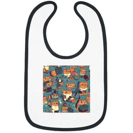 Discover Surreal Cats of Mischief Cheeky Feline Creatures Bibs