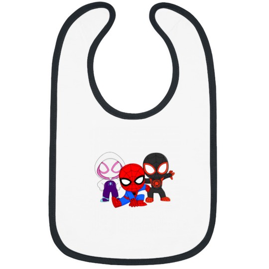 Discover Cute spiders friends spider ghosts girl cute baby spidey black amazing friends cartoon ghosts Bibs