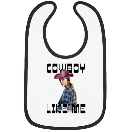 Discover pink cowboy like me taylor Bibs
