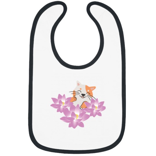Discover Copy of Cat In Lotus Tattoo Bibs