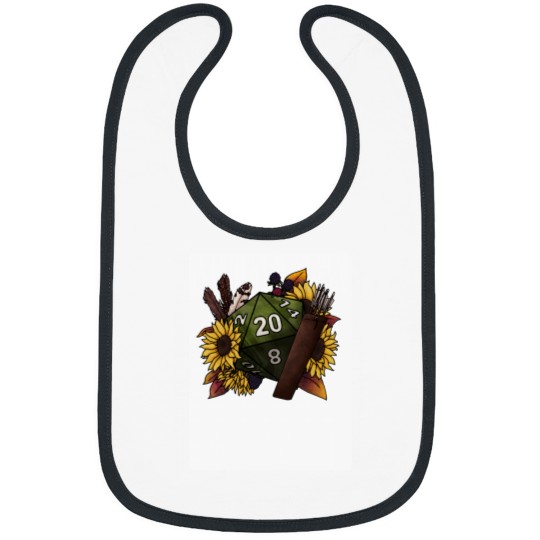 Discover Ranger Class D20 Tabletop Gaming Dice Bibs