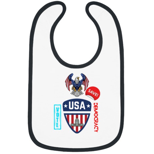 Discover VOTE SAVE DEMOCRACY Active(3) Bibs