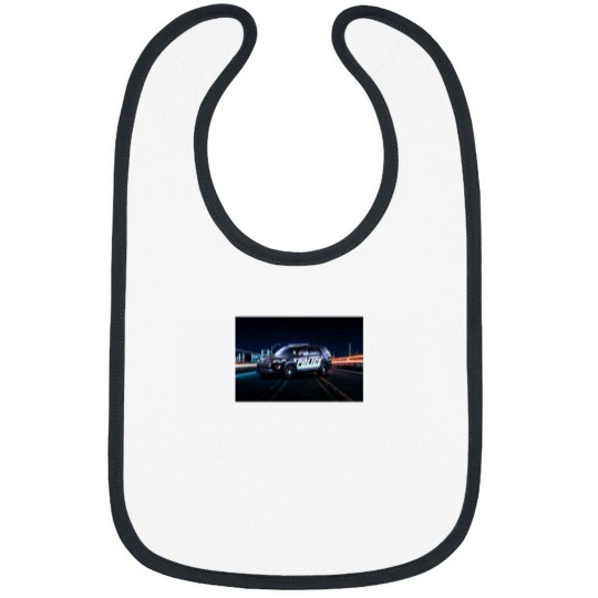 Discover American police car Bibs