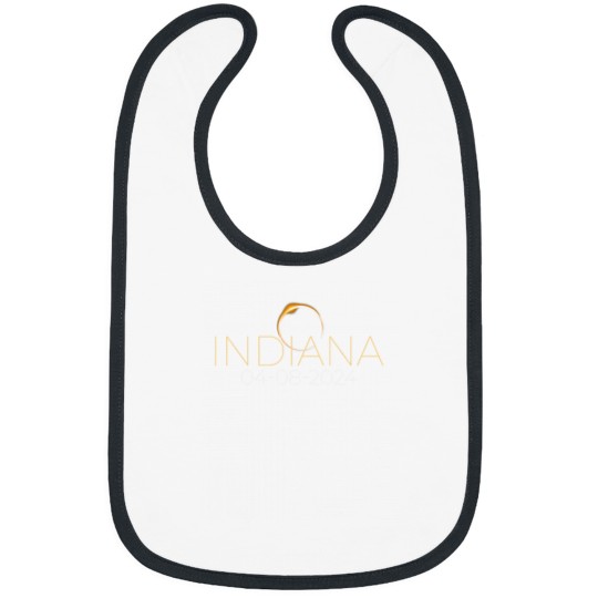 Discover Solar Eclipse 2024 Shirt State Indiana Total Sola Bibs