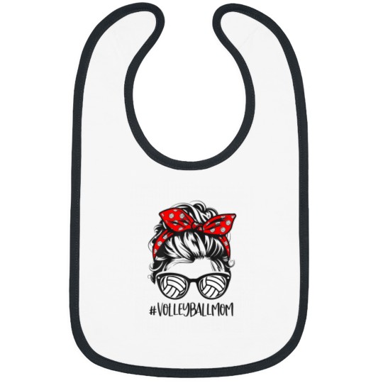 Discover Volleyball Mom Volleyball Lover Mothers Day Messy Bibs