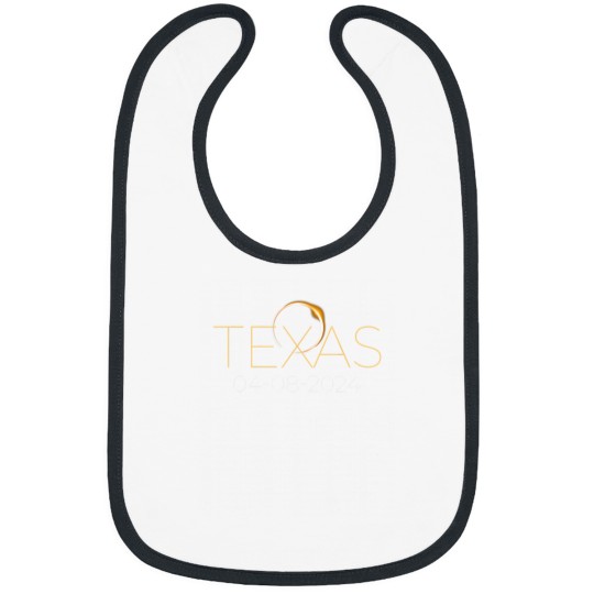 Discover Solar Eclipse 2024 Shirt State Texas Total Solar Bibs