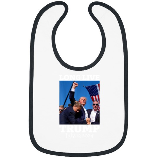 Discover Long Live Trump July 13 2024 Funny Tees Bibs