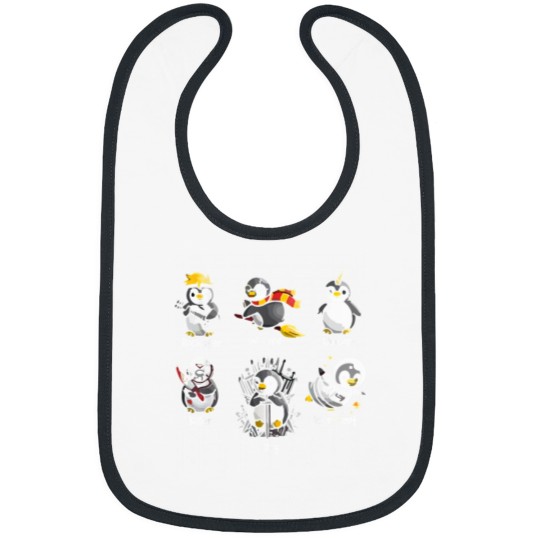Discover Funny All The Types Of Penguins Of The World Graphic Bibs