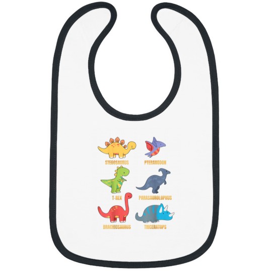 Discover Types Of Dinosaurs Dino Identification Cute Sweet Bibs