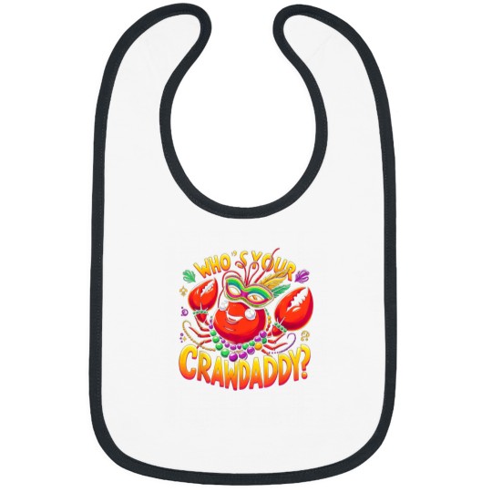 Discover Whos Your Crawdaddy Crawfish Jester Beads Funny M Bibs