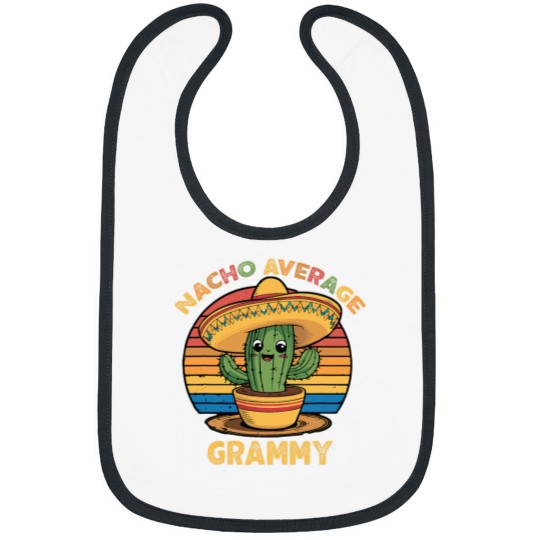 Discover Nacho Average Grammy Matching Mexican Cinco De Mayo Funny Bibs