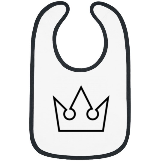 Discover Kingdom Hearts Black Crown logo Premium Bibs