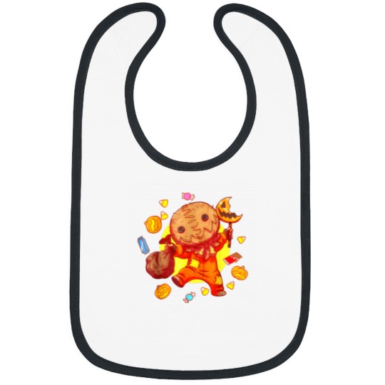Discover Trick or Treat Cute Sam Funny Halloween 2021 506 Bibs