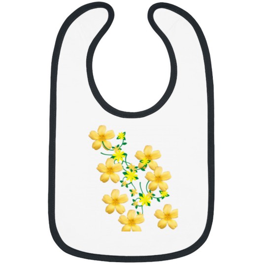 Discover Yellow Floral Design! Classic Bibs