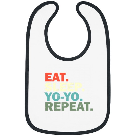 Discover Funny YOYO Lover Eat Sleep YOYO Repeat Bibs