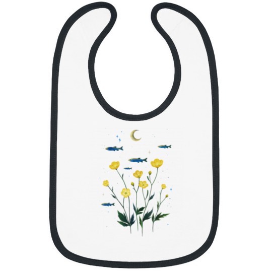 Discover Flowers and Fish Classic Bibs