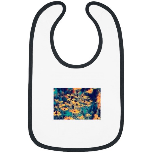 Discover Yellow Flowers Premium Scoop Bibs