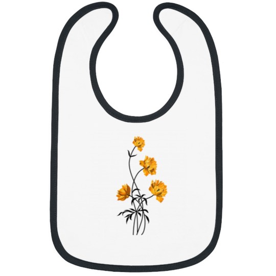 Discover Sunflower Watercolor – Yellow & Black Palette Essential Bibs