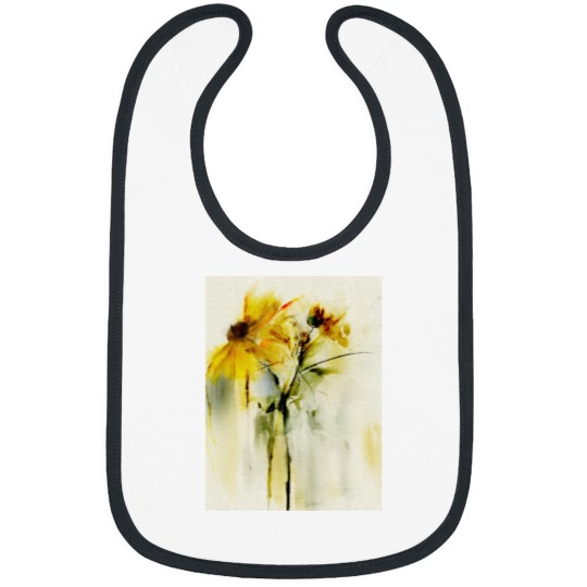 Discover Yellow floral. Graphic Bibs