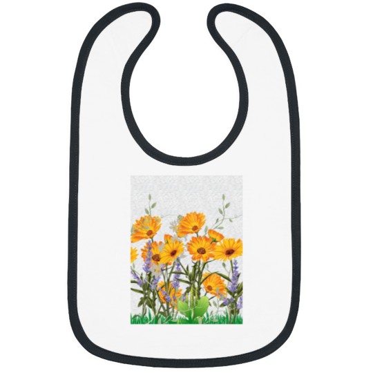 Discover Garden full of flowers Tri-blend Bibs
