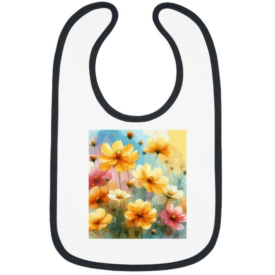 Discover Yellow Cosmos Flower  Premium Bibs