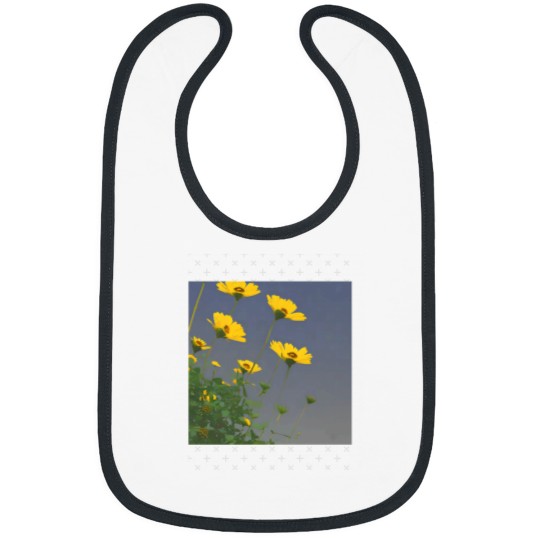 Discover Vibrant Yellow Flowers in a Sea of Green Gift Classic Bibs