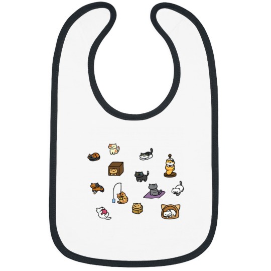 Discover Neko Paw Prints Classic Bibs