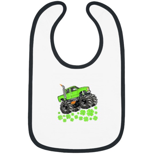 Discover Boys St Patricks Day Toddler Lucky Monster Truck Bibs