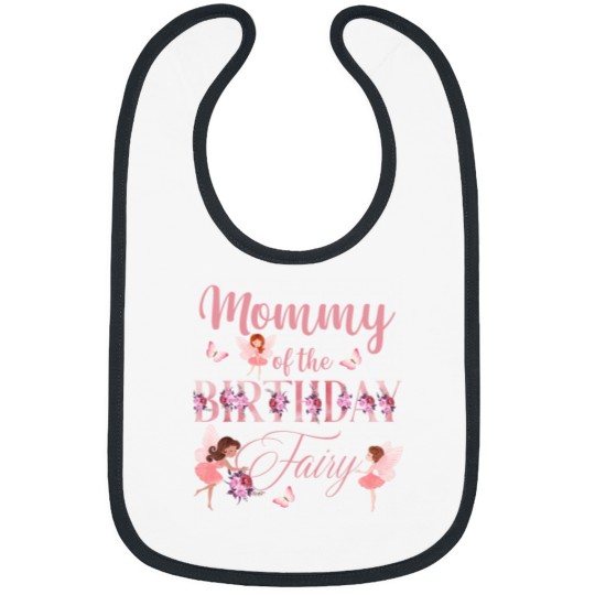 Discover Mommy Of Little Fairy Girl Birthday Family Matching Party Bibs