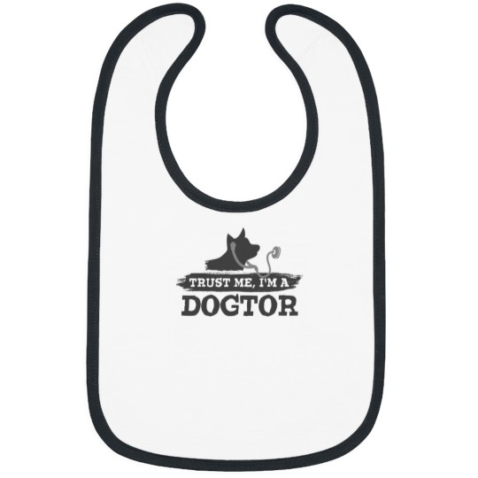 Discover Trust Me I'm a Dogtors (Dark Grey) - Funny Doctor and Veterinarians Bibs