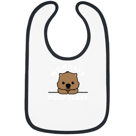 Discover Wombats Poop Cubes Cute Kawaii Wombat Quote Bibs