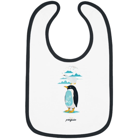 Discover VIntages Penguin By CallisC Arts Active Bibs