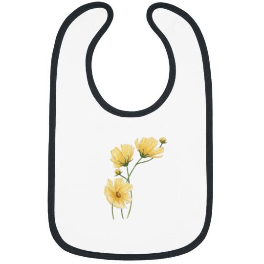 Discover Yellow Cosmo Flower Classic Bibs