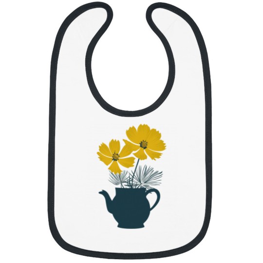 Discover Vintages Yellow Cosmos Flowers Classic Bibs