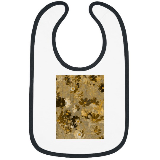 Discover Cosmos Flowers Garden Sepia Color Premium Scoop Bibs