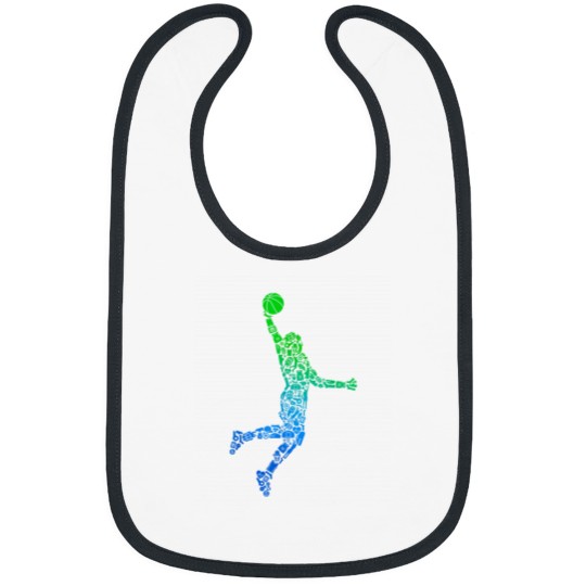 Discover Basketball Player Dunking Symbols Boys Kids Men Bibs