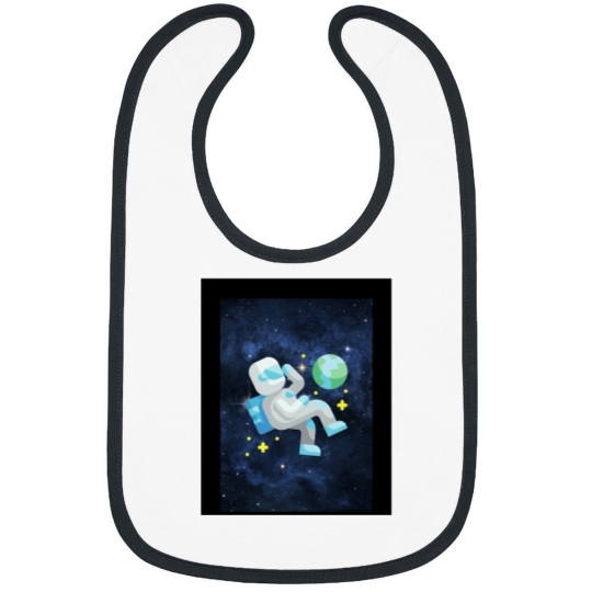 Discover Astronaut Cosmic Sound And Astronaut SPACE PLANET Galaxy universe MUSIC COOL TRENDY DESIGNS Bibs