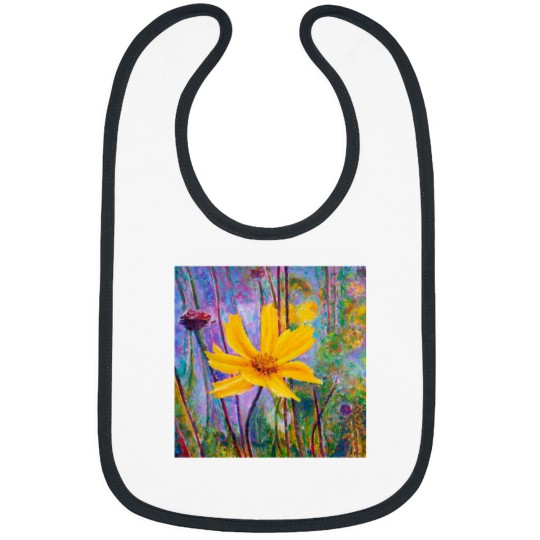 Discover Yellow Flower oil on canvas - Sunday by kri8mor (Galina Nikita) Premium Bibs