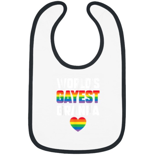 Discover Worlds Gayest Grandpa Funny Gay Pride LGBT Grand Bibs