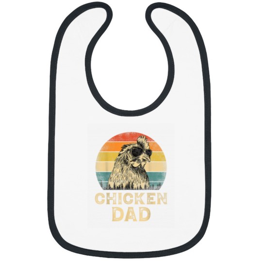 Discover Chicken Dad Chicken Lovers Daddy Fathers Day Bibs
