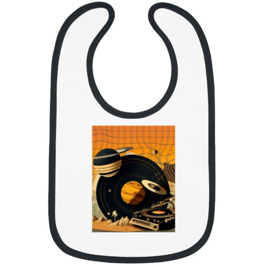 Discover Cosmic Sound - Vibrant and Unique Artwork for Cosmic Music Lovers Classic Bibs