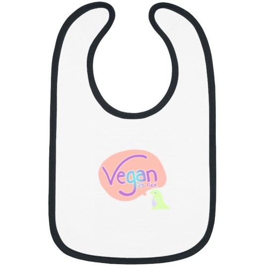 Discover Vegan as fucks kawaii pastel dinosaur Bibs
