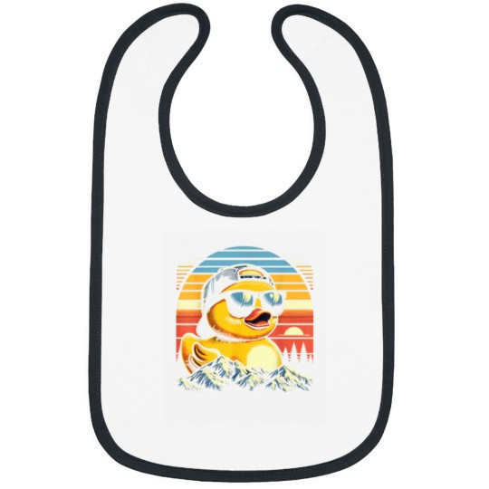 Discover Cool Duck with Sunglasses Funny Ducks Bibs
