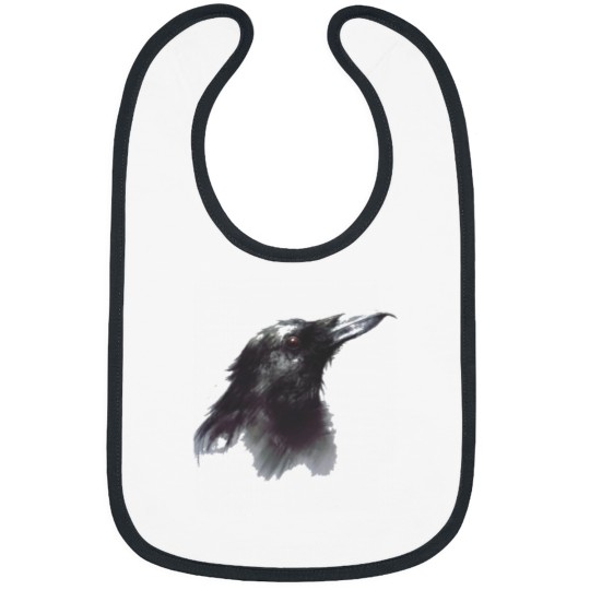 Discover Trendy Crow Print Bibs