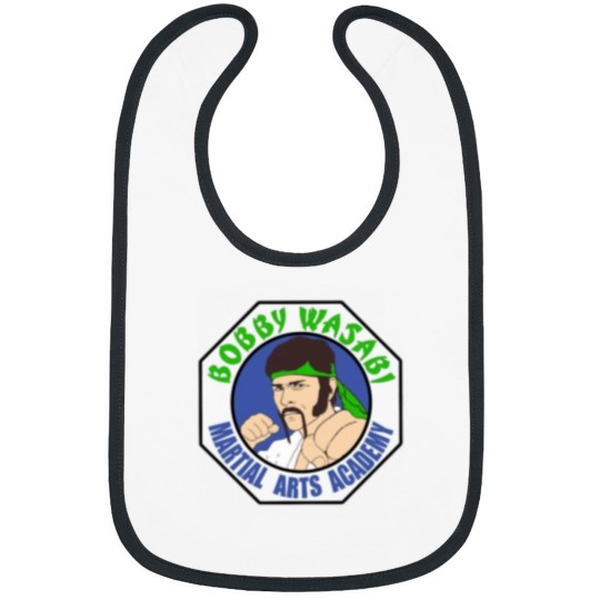 Discover Bobby wasabi martial arts academy logo Bibs