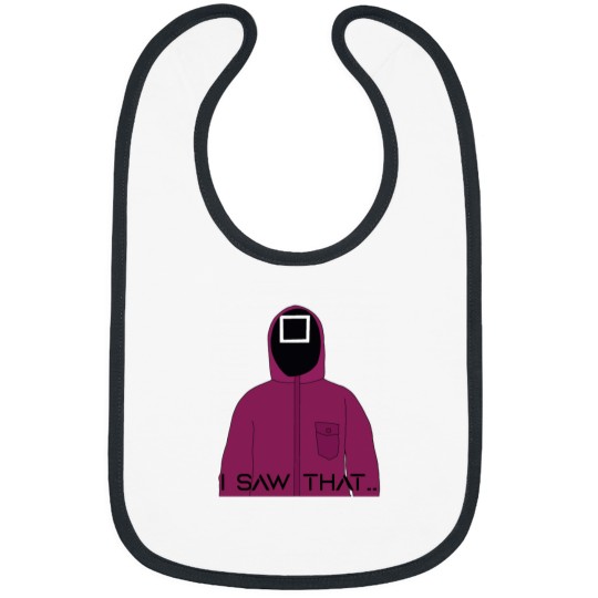 Discover Squid Cosplay - Pink Soldier - I saw that funny Bibs